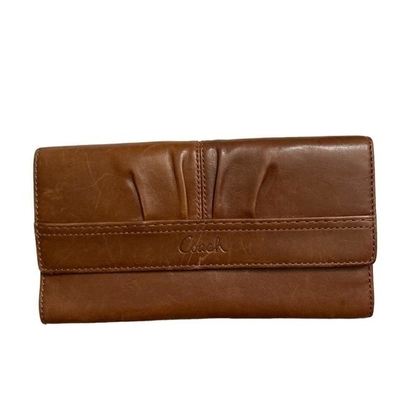 Coach brown leather Ashley wallet - Picture 1 of 8